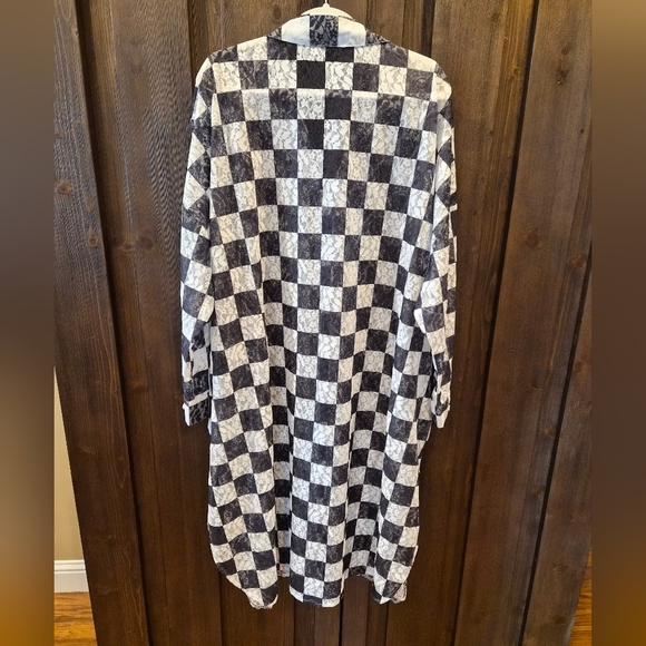 Dressed In Lala Plaid Oversized Midi Dress - Picture 2 of 3